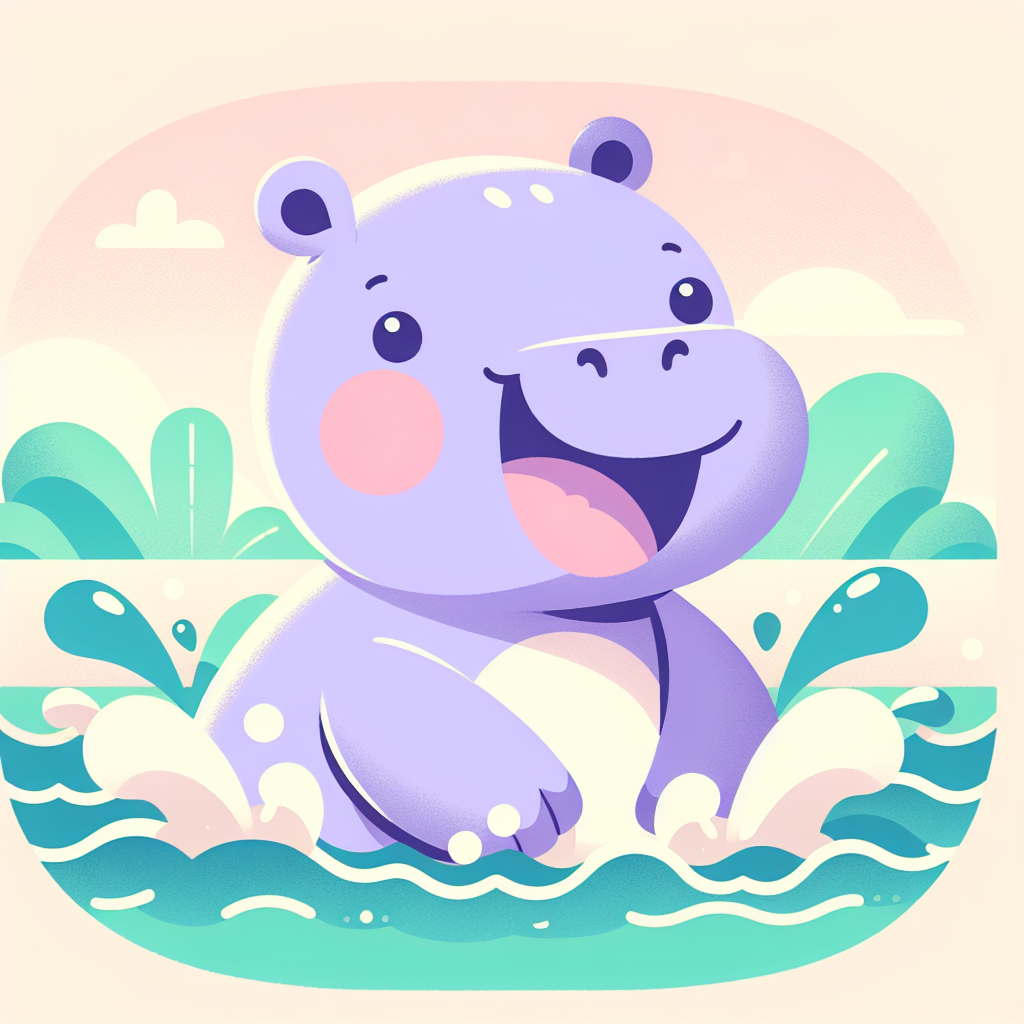 Adventurous Hippo Painting By Diamonds Kit