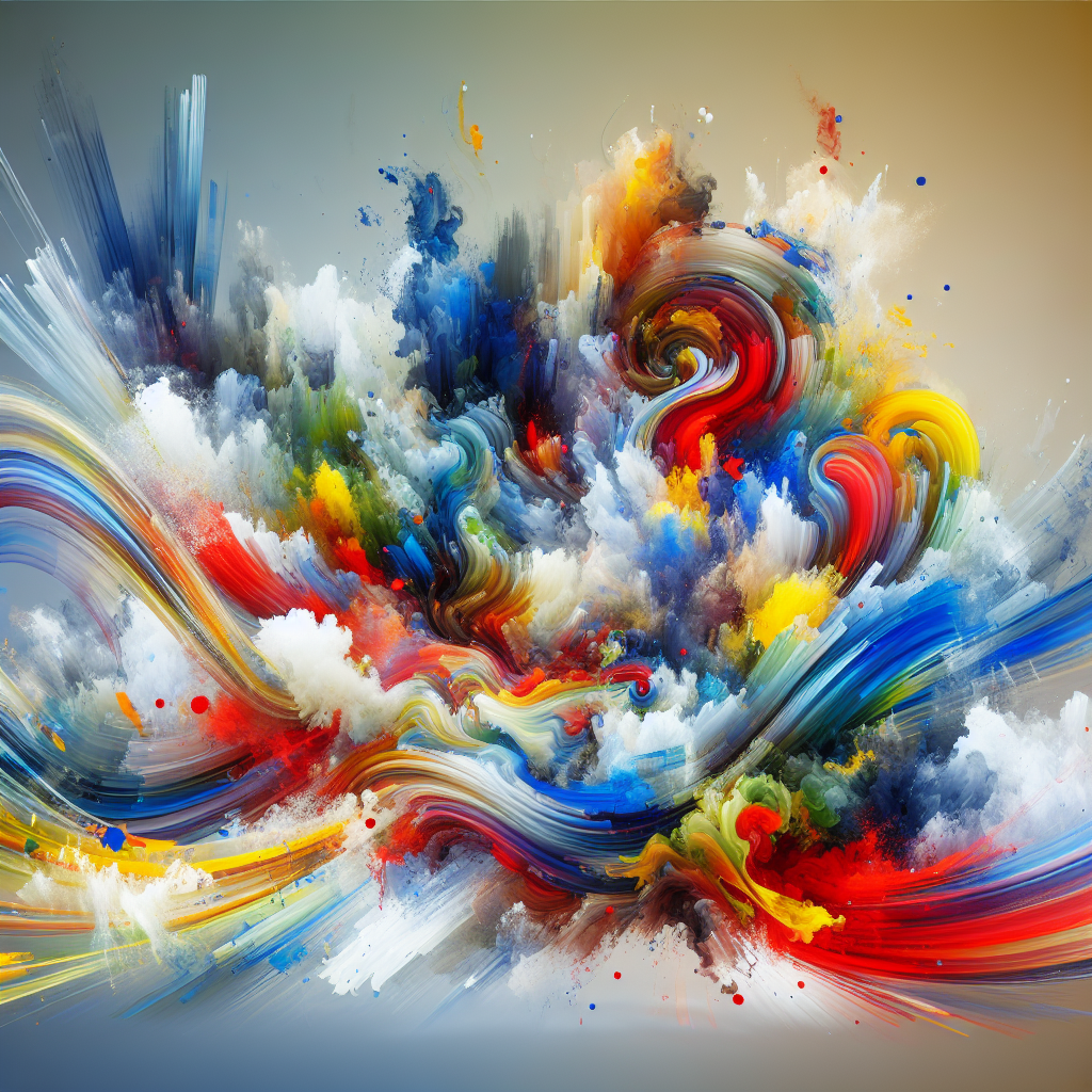 Abstract Color Splash Diamond Painting