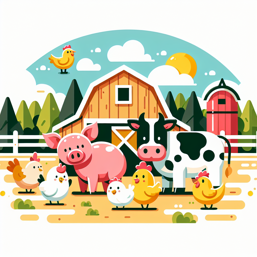 Farmyard Friends Frolic Painting Diamond Kit