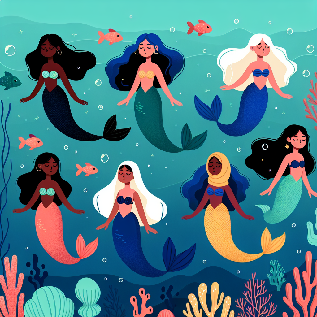 Kingdom Of Mermaids Diamonded Painting Kits