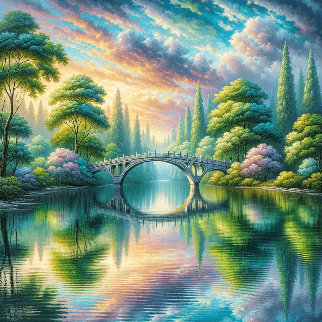 Bridge To Tranquility DIY Paint By Diamonds