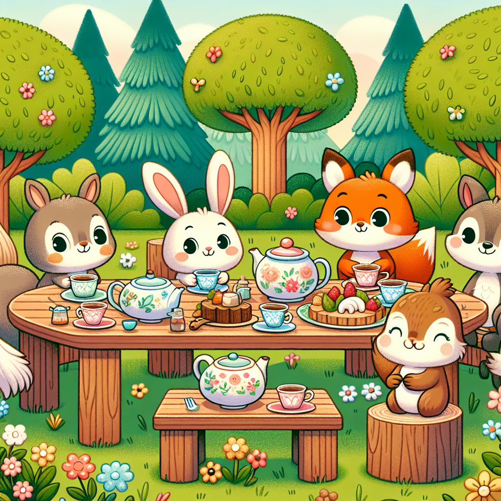 Garden Tea Party With Woodland Friends Paint By Diamond