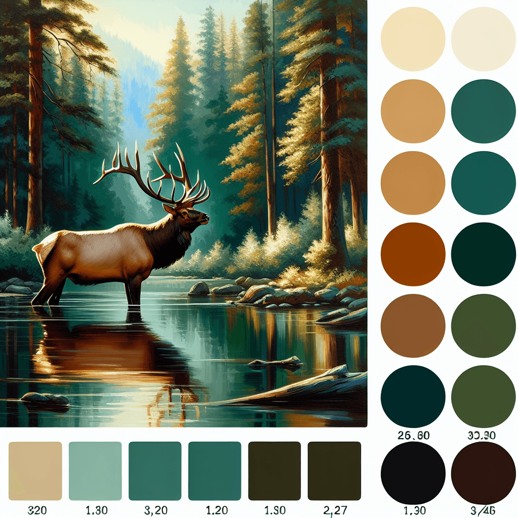 Elk Forest Majesty Paint By Diamonds Kits