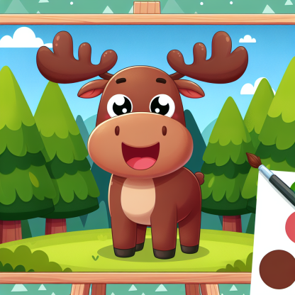 Majestic Moose DIY Paint By Diamonds