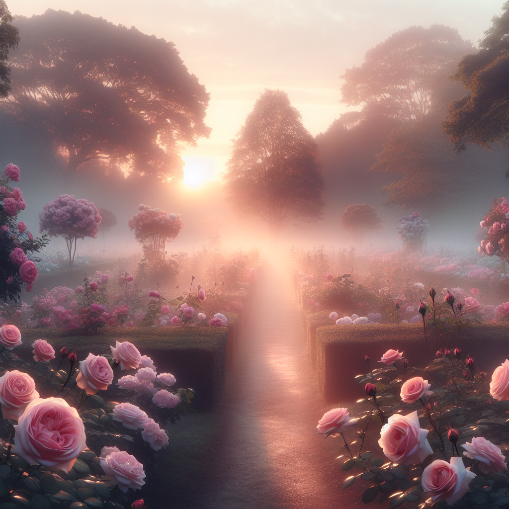 Roseate Hues Painting By Diamonds Kit