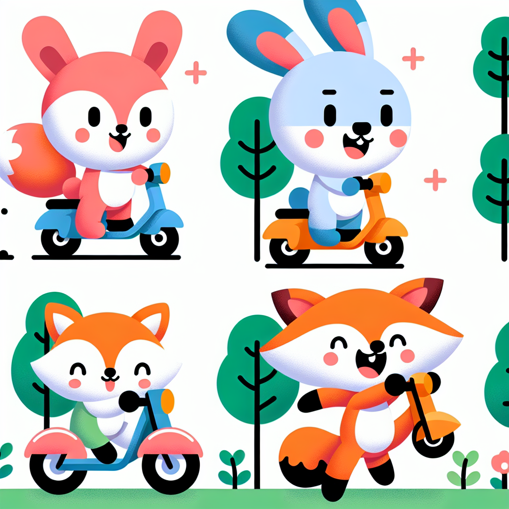 Cute Critters On Wheels Paint By Diamond