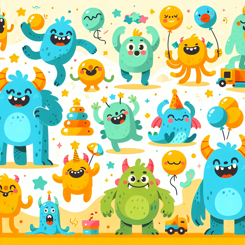 Silly Monster Fun Paint By Diamond