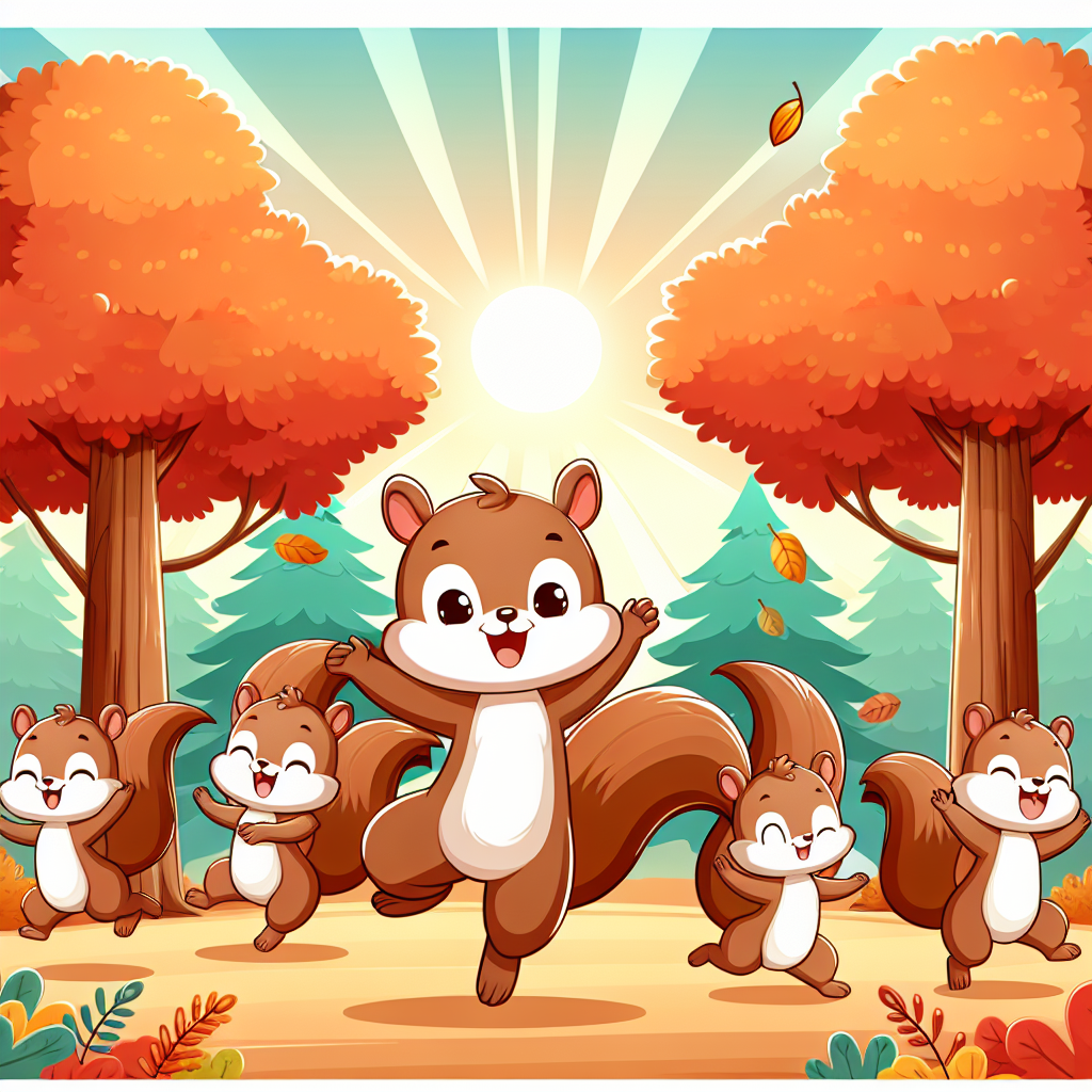 Dancing Squirrels Paint By Color