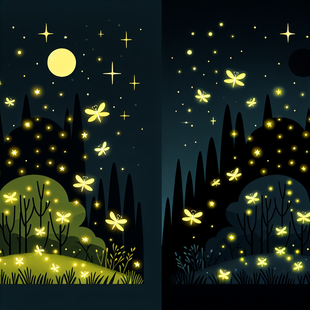 Friendly Fireflies Night Paint By Diamonds Art