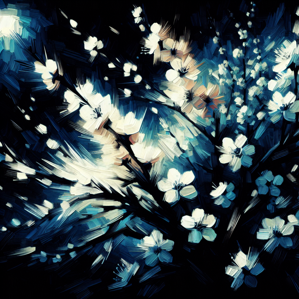 Midnight Blossom Paint By Diamond
