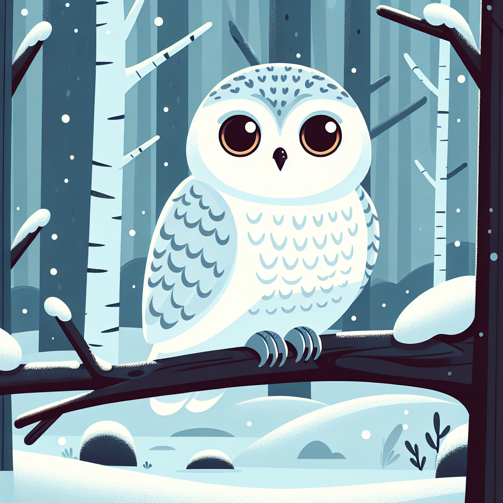 Gentle Snowy Owl Paint By Color