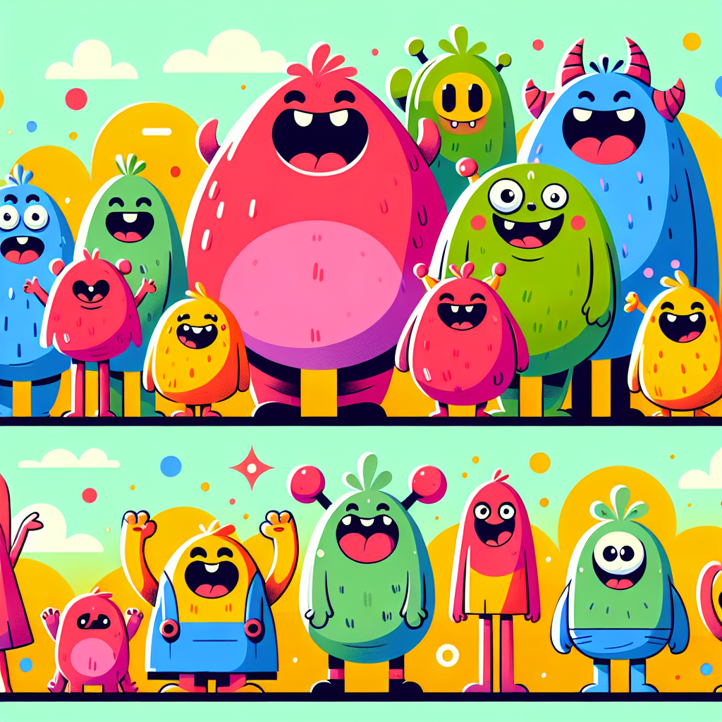 Funny Monster Family Diamond Painting