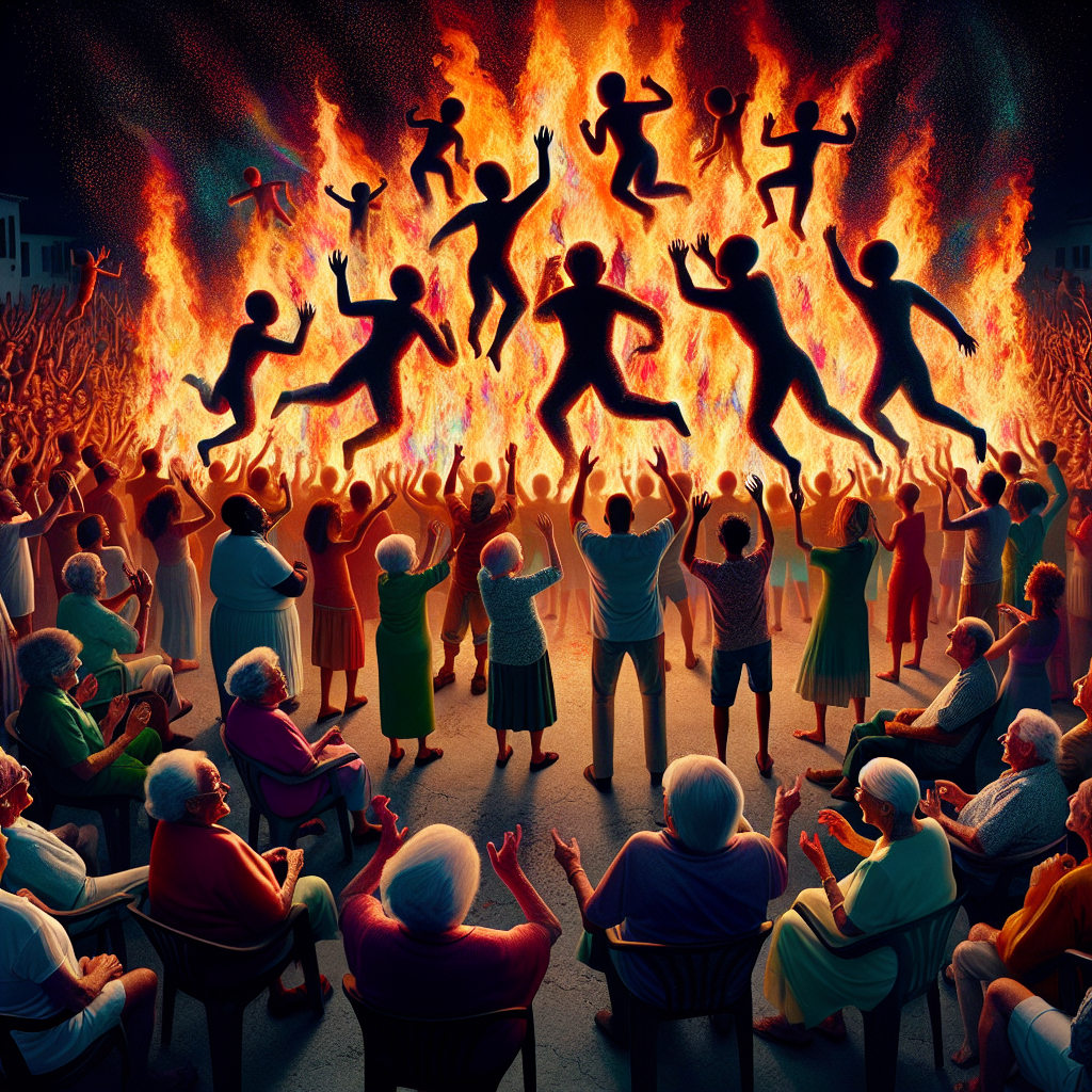 Burning Of The Devil Festival DIY Paint By Diamonds