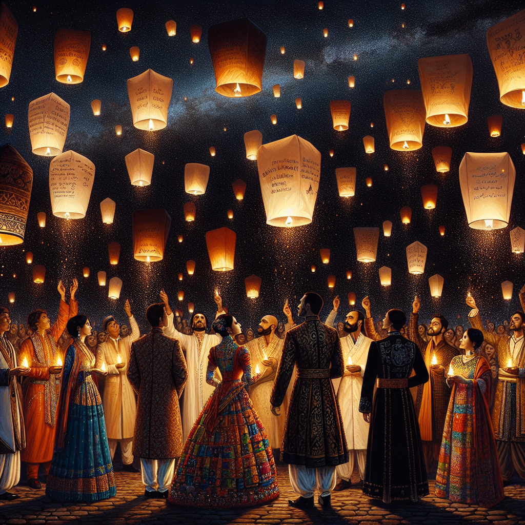 Pingxi Lantern Festival - New Taipei City Painting By Diamonds Kit