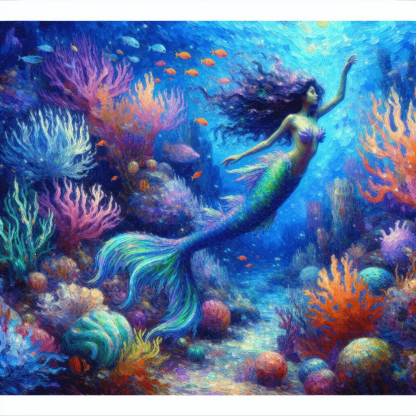 Mystic Mermaid's Call Paint By Diamonds Art