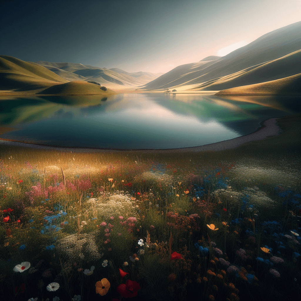 Pastoral Lakeside Escape Painting Diamond Kit