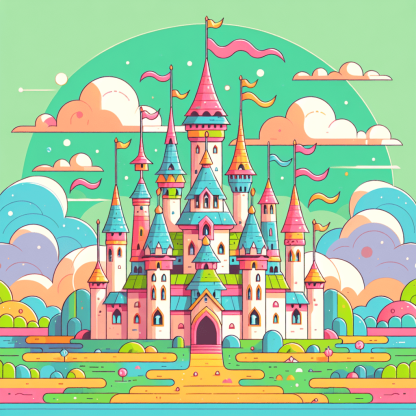 Fantasy Castle Kingdom Diamond Painting
