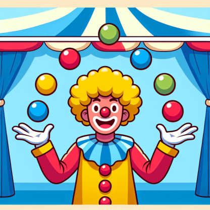 Circus Clown Fun Painting Diamond Kit