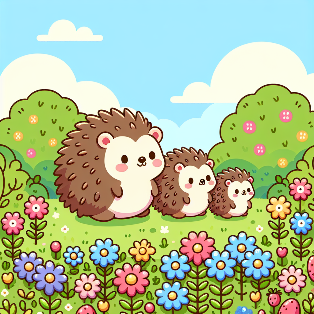 Curious Hedgehog Family Paint By Color