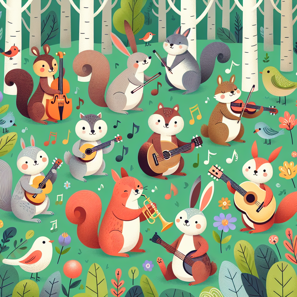 Forest Friends Orchestra Paint By Diamonds Art
