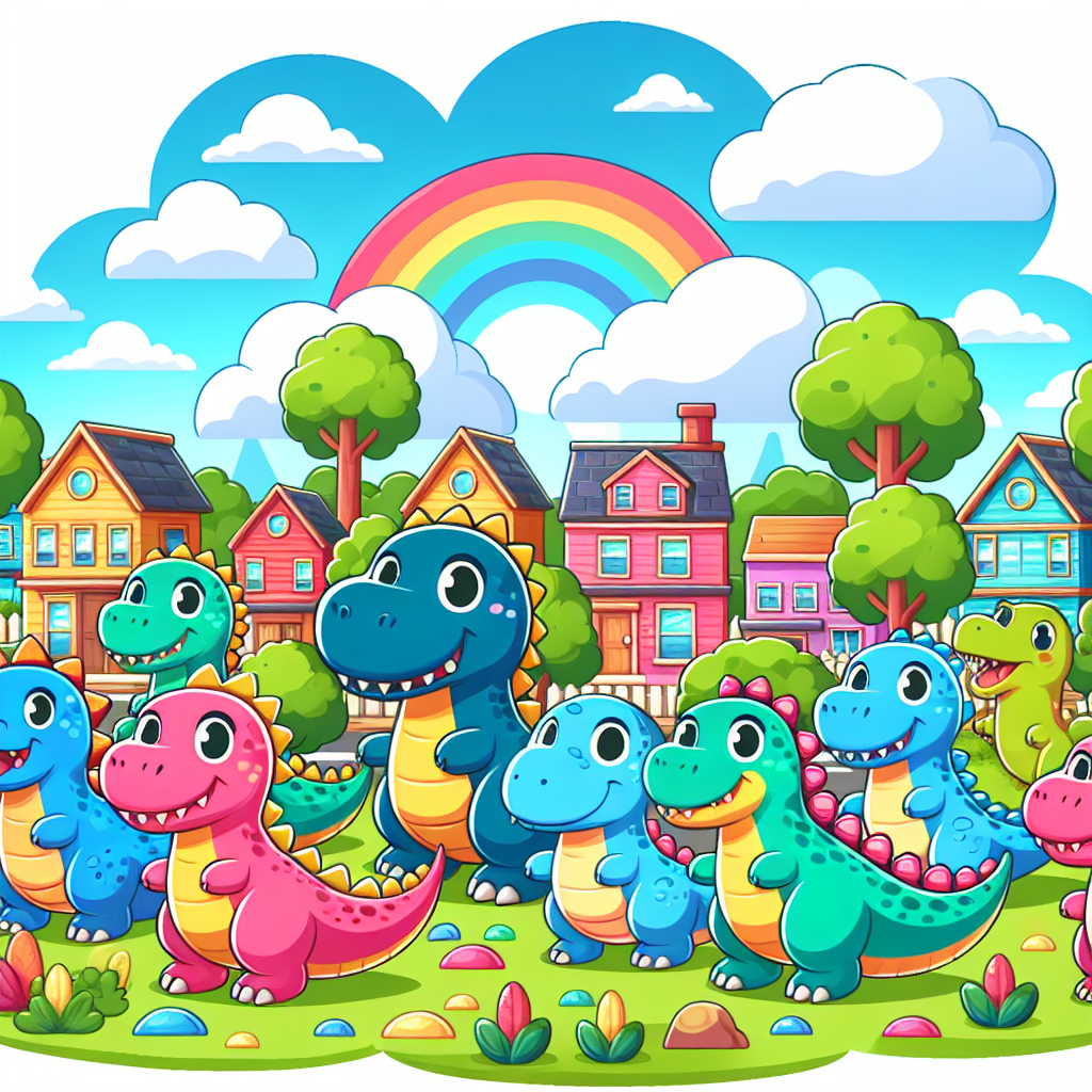 Dino Town Painting Diamond Kit