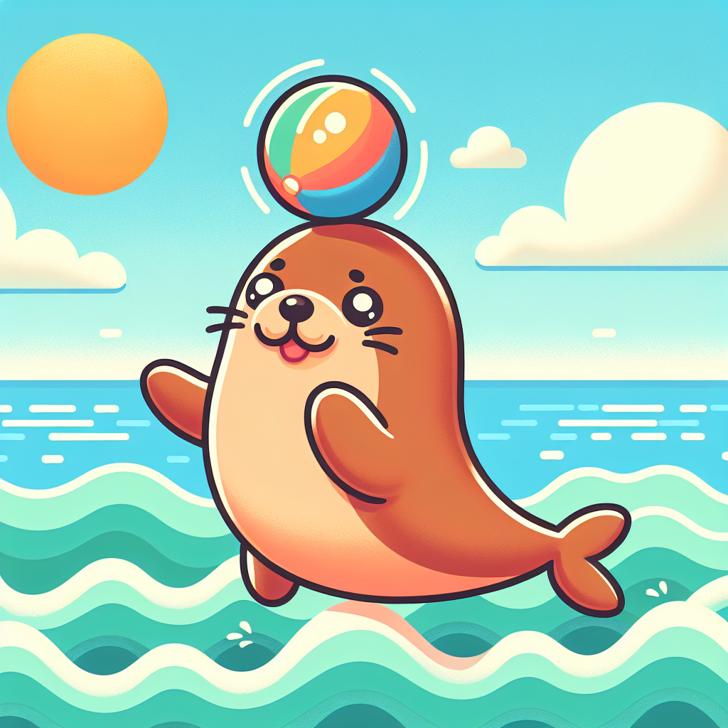 Giggling Sea Lion Painting By Diamonds Kit