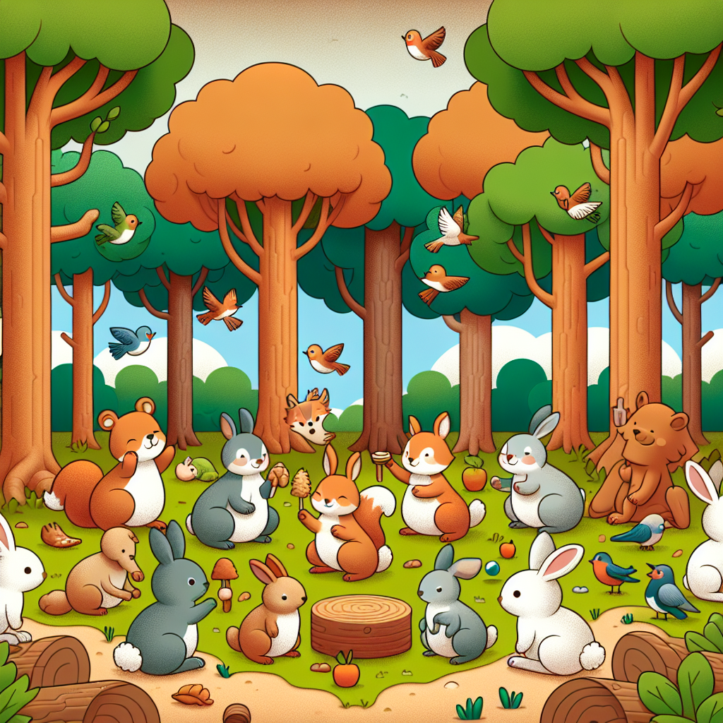 Woodland Critter Party Painting Diamond Kit