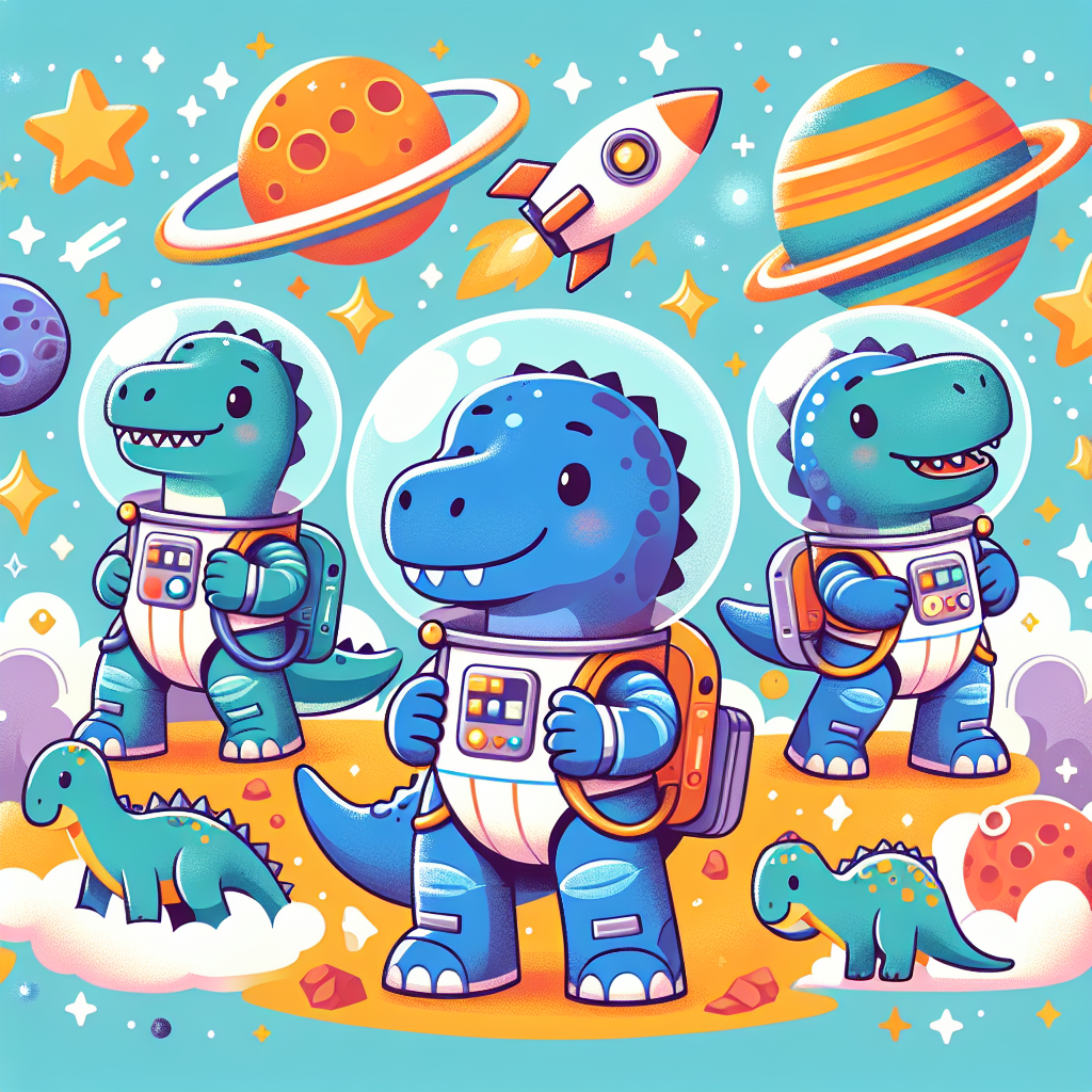 Galactic Dino Explorers Paint By Diamonds Art