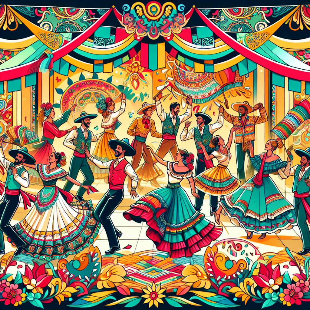 Vibrant Mexican Fiesta Painting Diamond Kit