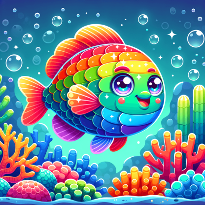 Rainbow Fish Adventure Diamond Painting