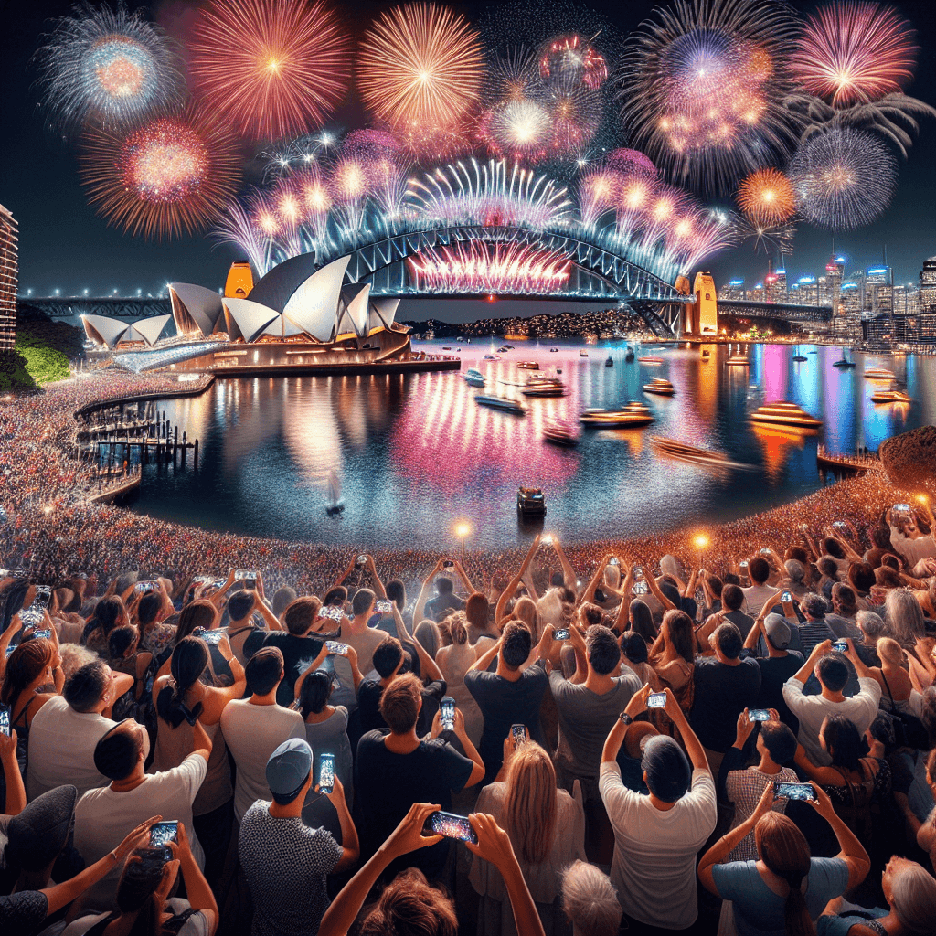 Sydney New Year's Eve Fireworks - Sydney Paint By Color