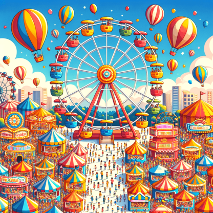 Colorful Carnival Fun Paint By Diamond