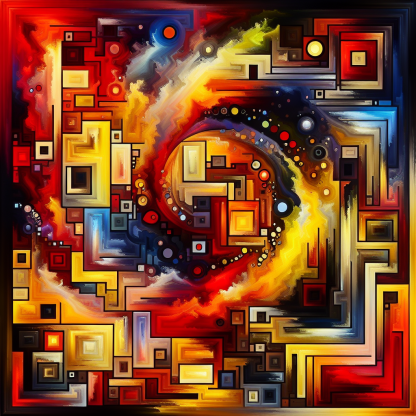 Bold Abstract Vibes Painting By Diamonds Kit