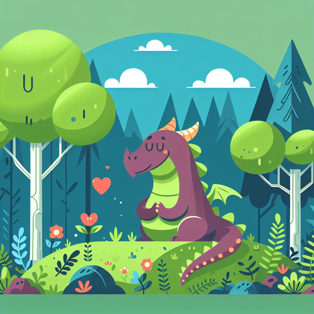 Friendly Forest Dragon Diamonded Painting Kits