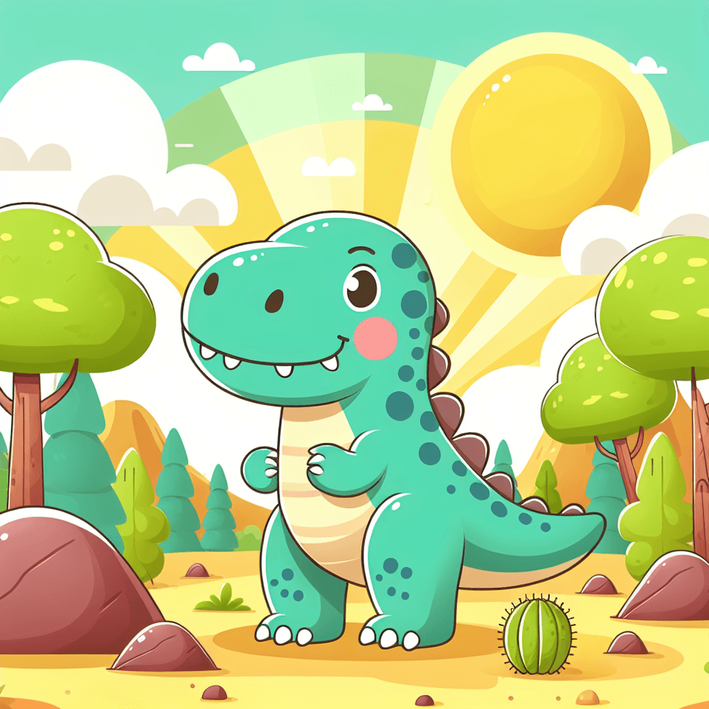 Playful Dinosaur Painting By Diamonds Kit