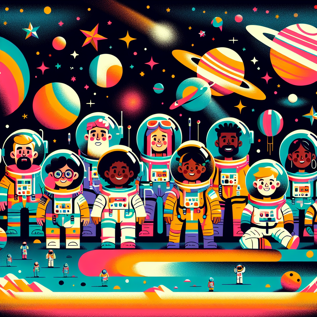Space Odyssey Pioneers Painting Diamond Kit