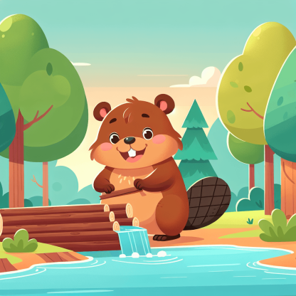 Adventurous Beaver Paint By Color