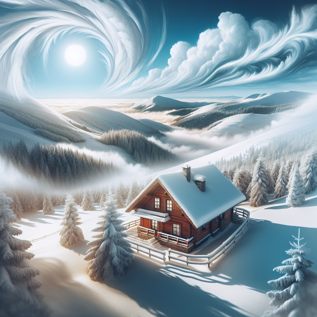 Charming Winter Chalet Painting By Diamonds Kit