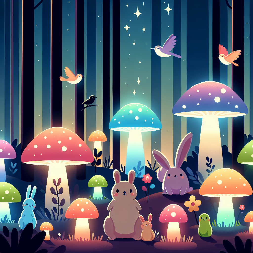 Magic Mushroom Forest Adventure DIY Paint By Diamonds