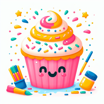 Gigantic Cupcake Paint By Diamonds Art