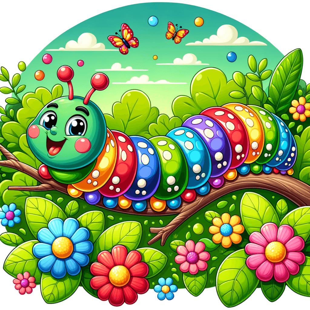 Curious Caterpillar's Journey Diamond Painting