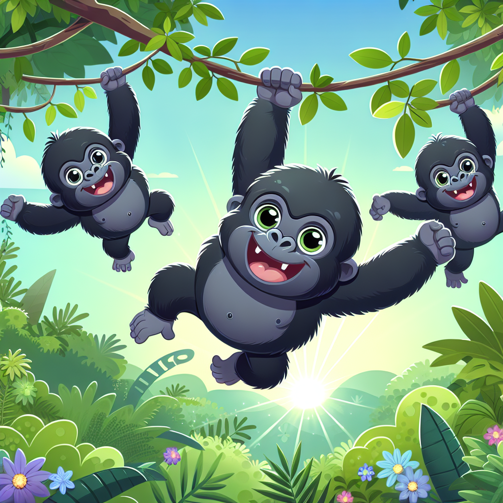 Giggle Gorillas Paint By Diamonds