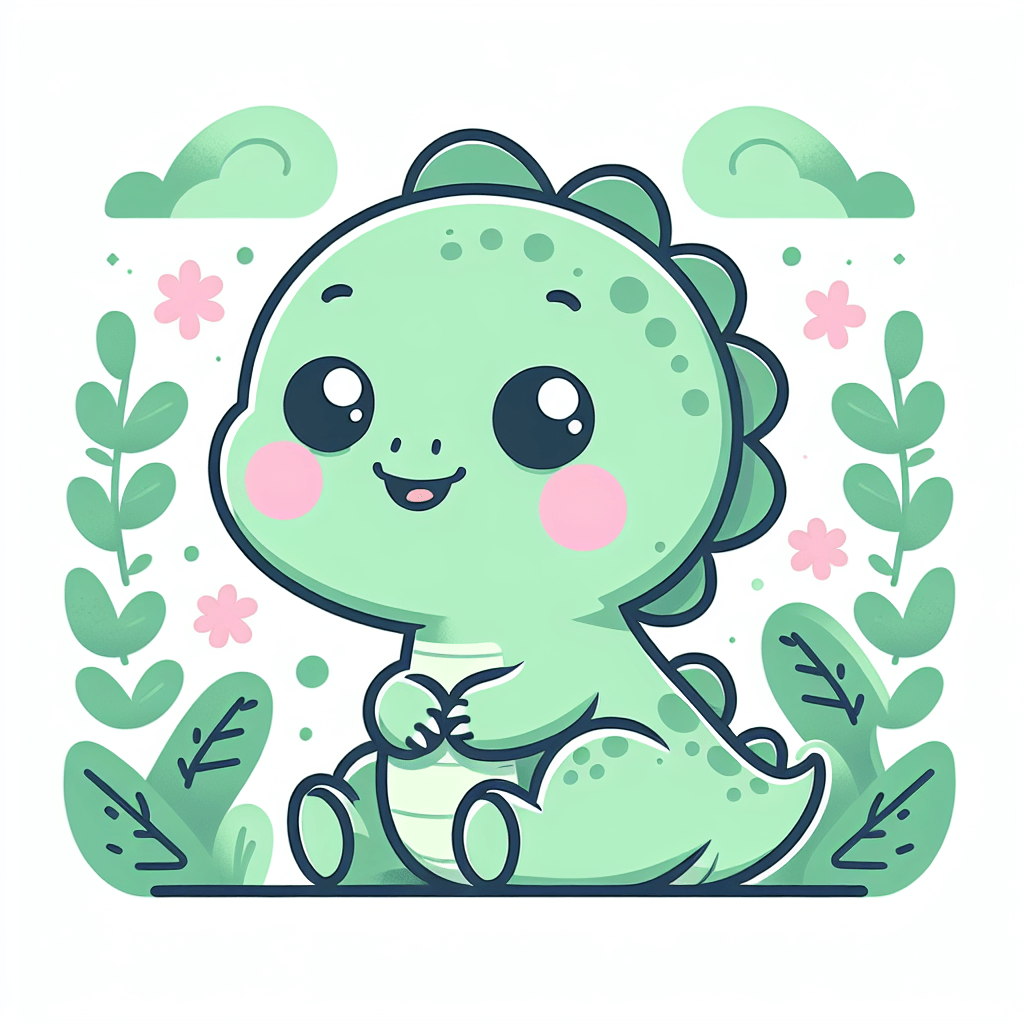 Charming Baby Dinosaur Paint By Diamonds Art