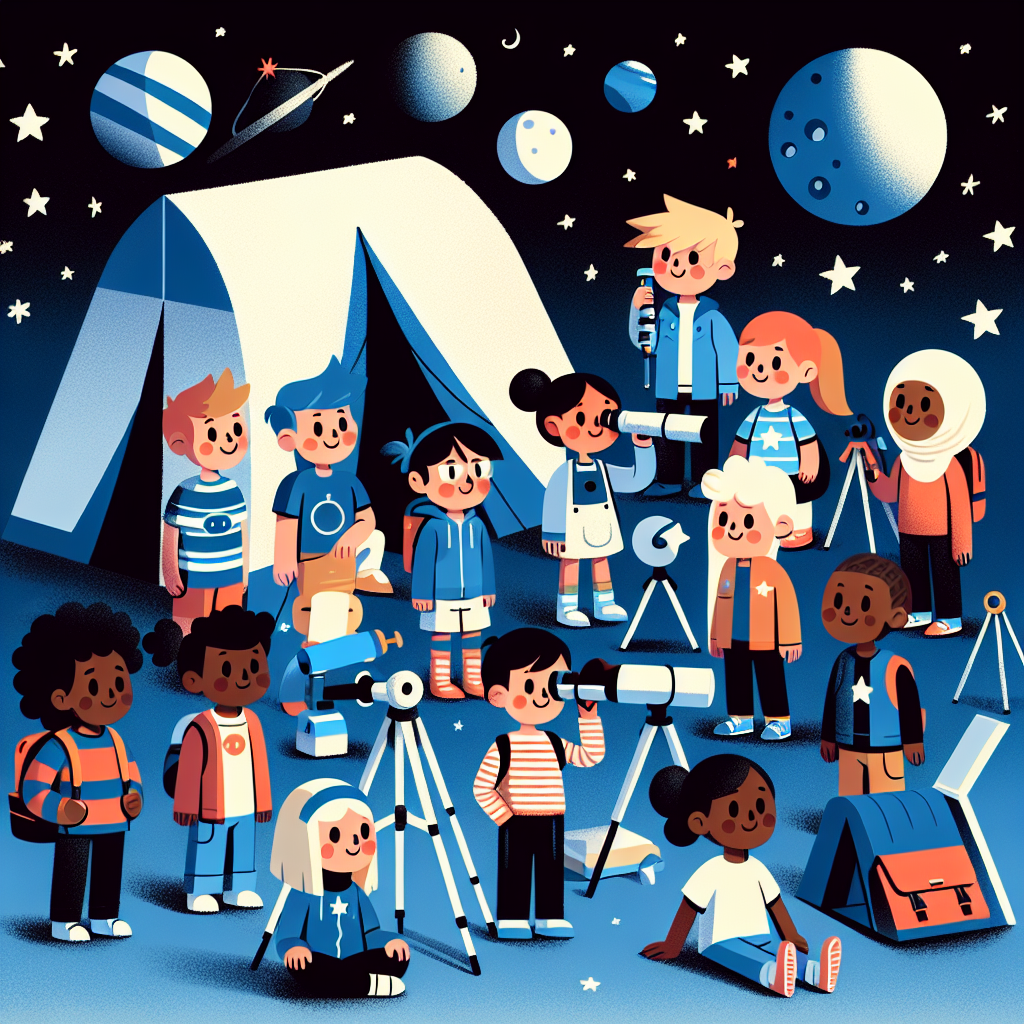 Starry Night Space Camp Paint By Diamond