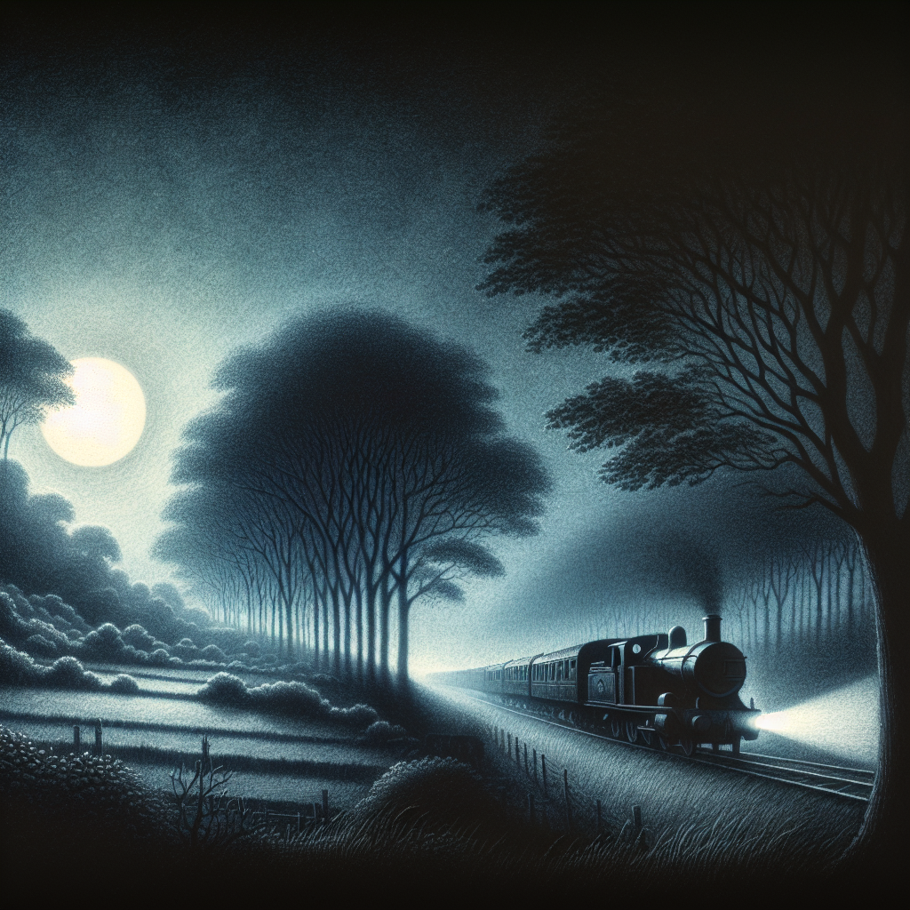 Midnight Train Journey Diamond Painting