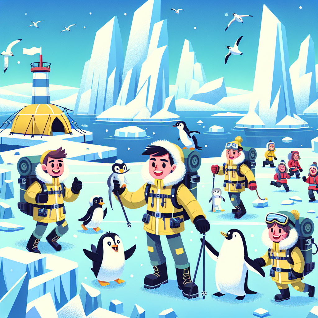 Snowy Polar Expedition Painting Diamond Kit