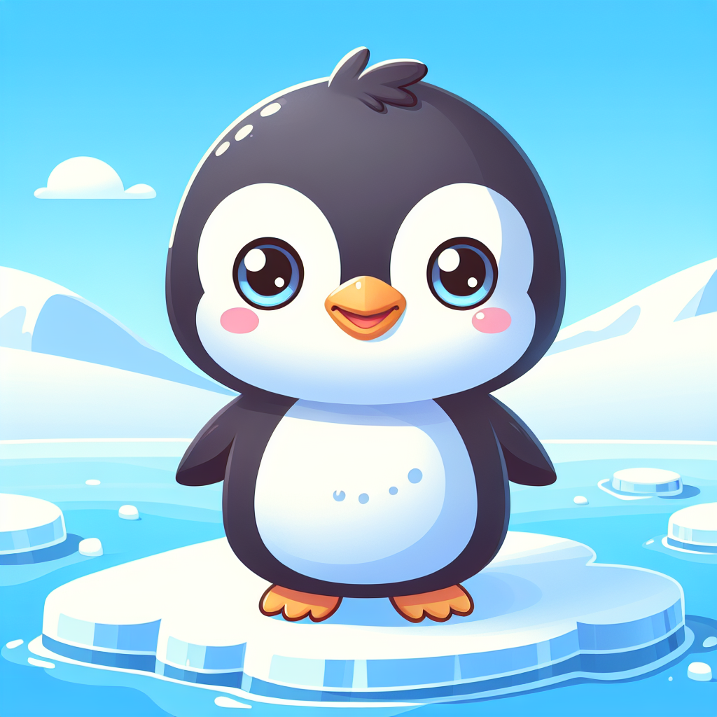 Charming Baby Penguin Painting By Diamonds Kit