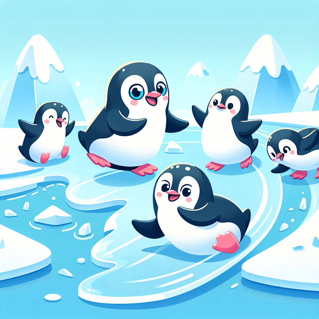 Peppy Penguin Party Painting By Diamonds Kit