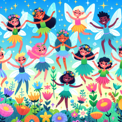 Fairy Garden Celebration Painting By Diamonds Kit