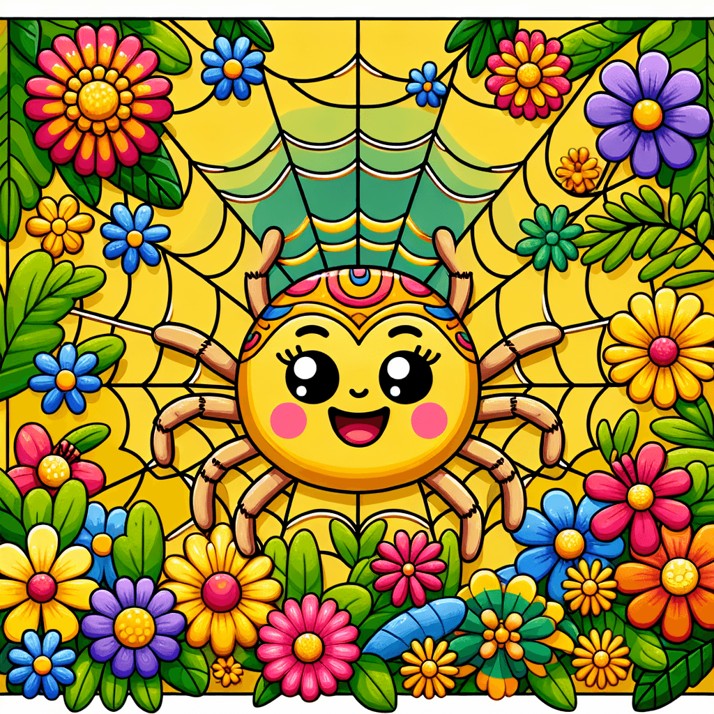 Sunny Spider Paint By Color